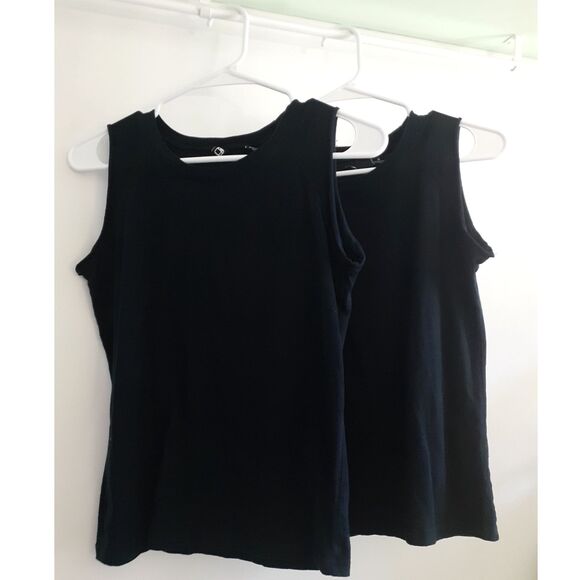 Lot of Two Alternative Apparel  Womens Black Muscle Tee Size Small - Picture 1 of 7
